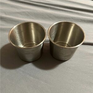 2 tin cups